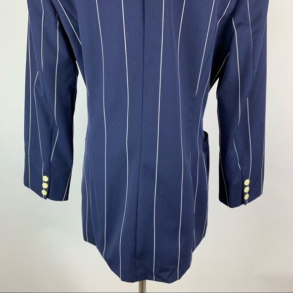 Vintage Mr. Jax Double Breasted Pinstripe Blazer - Picture 8 of 10